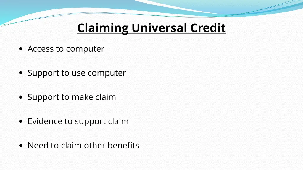 claiming universal credit