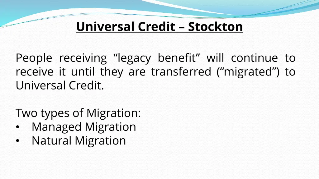universal credit stockton