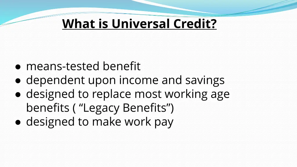 what is universal credit