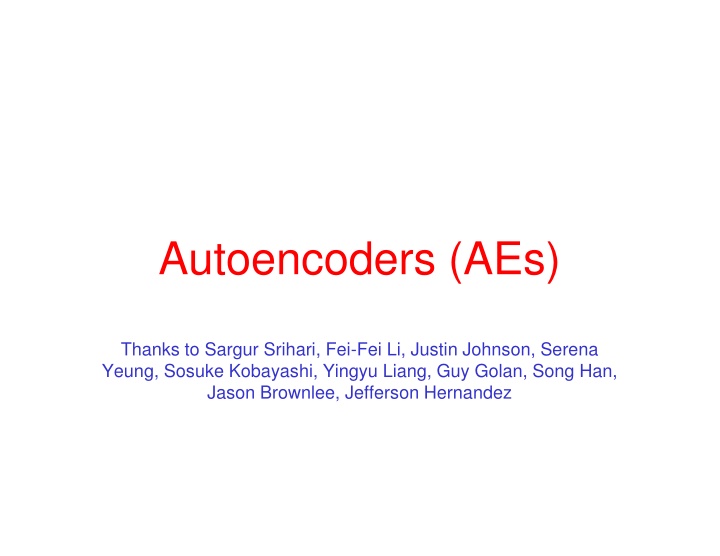 autoencoders aes