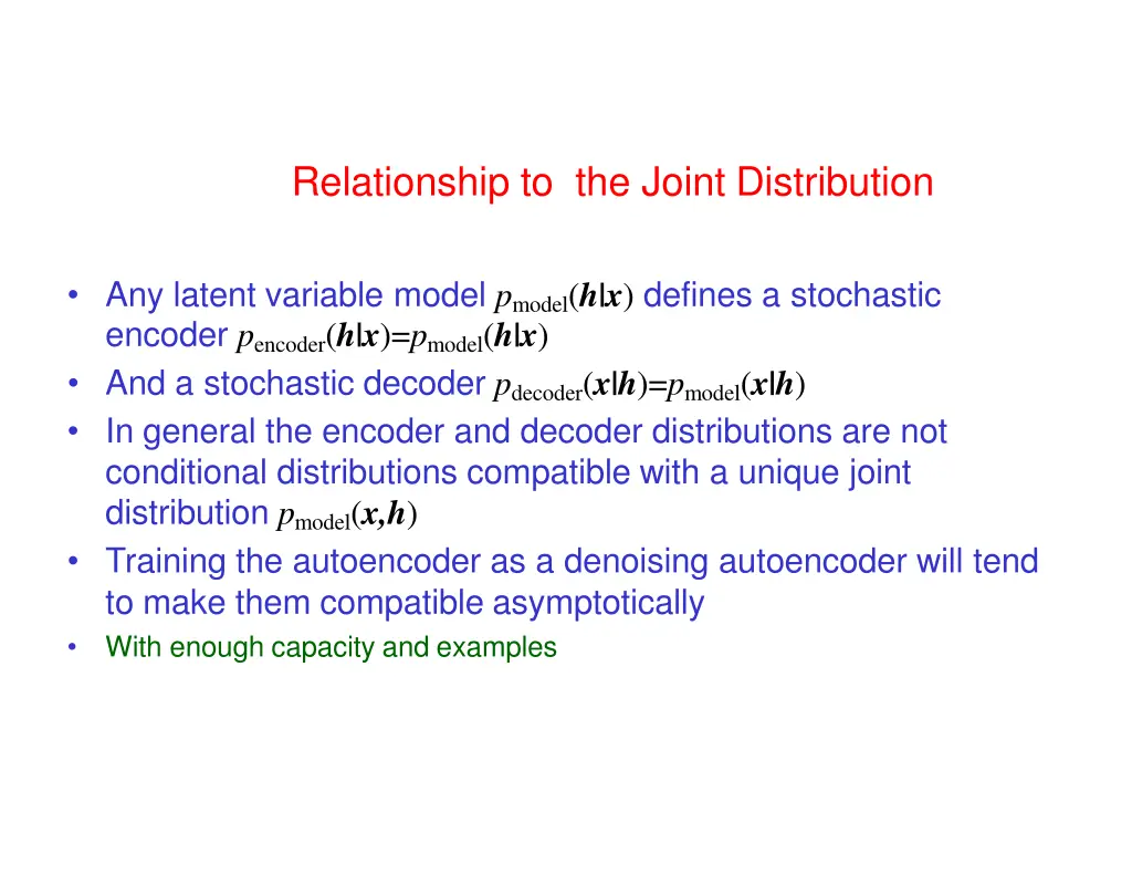 relationship to the joint distribution
