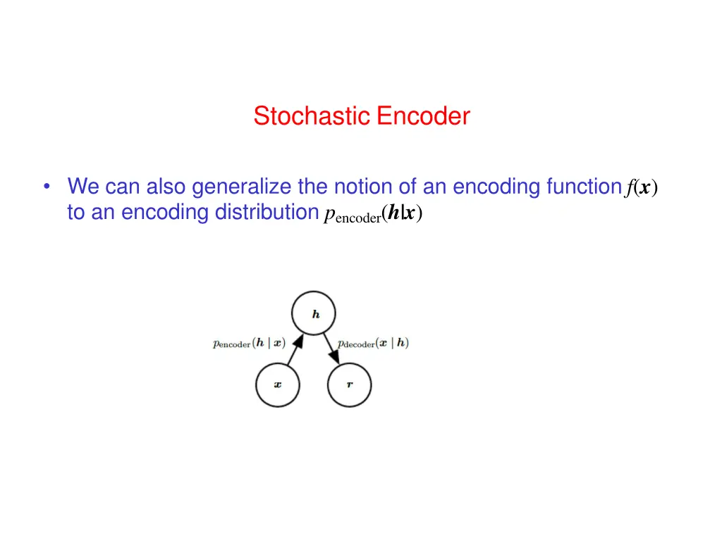 stochastic encoder