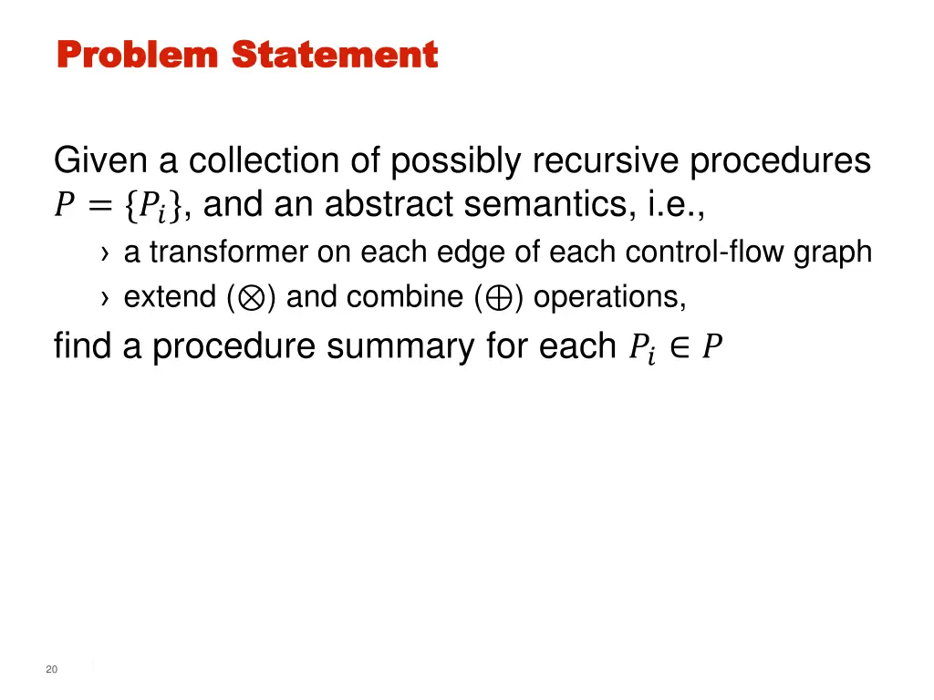 problem statement problem statement