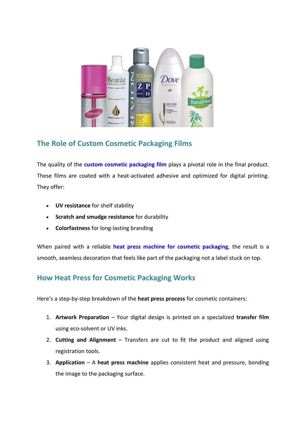 the role of custom cosmetic packaging films