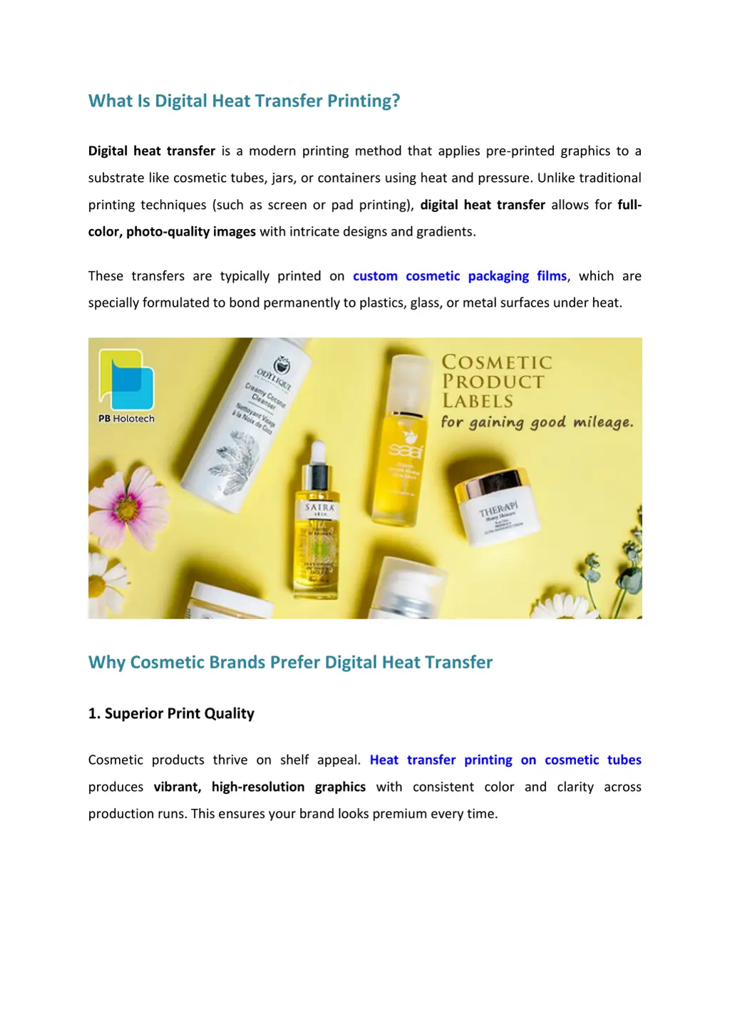 what is digital heat transfer printing