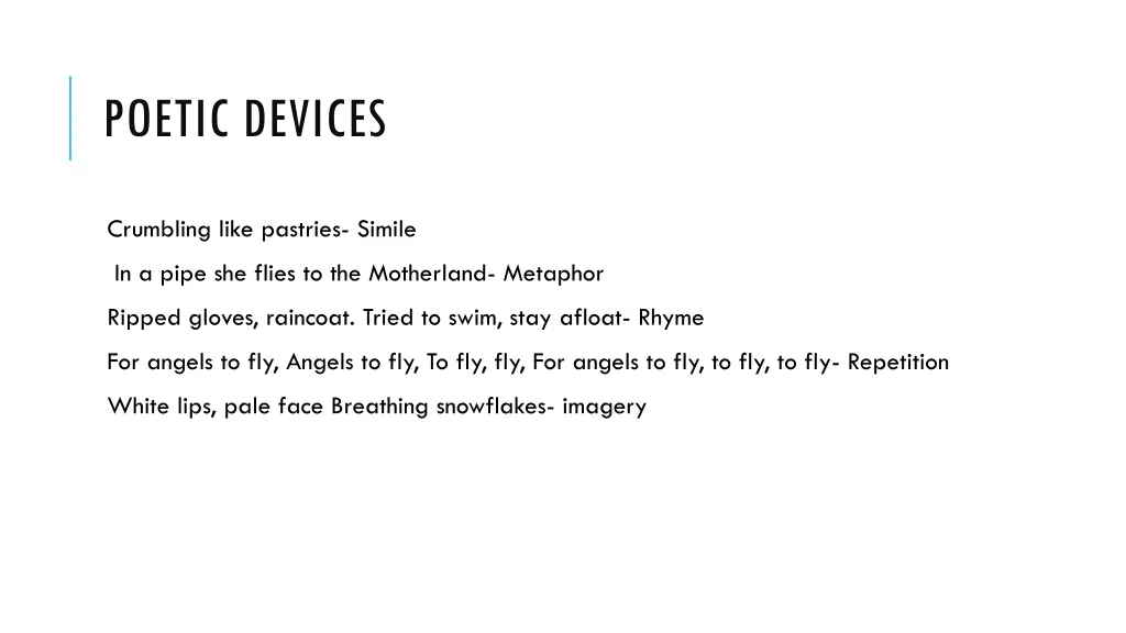 poetic devices