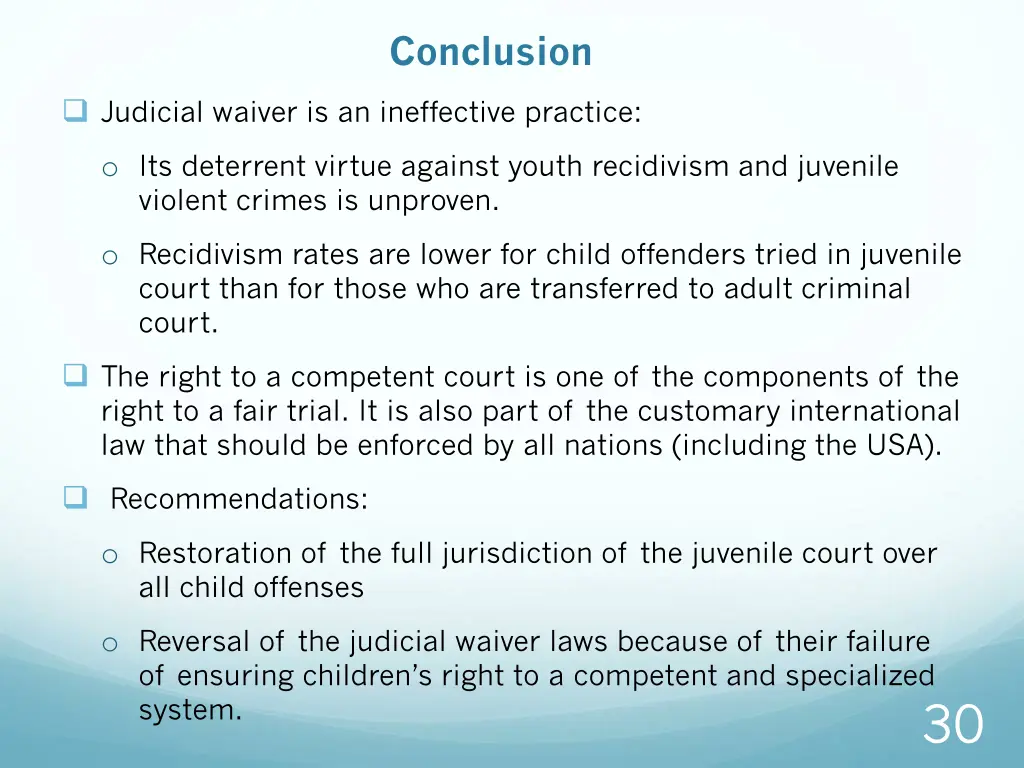 conclusion