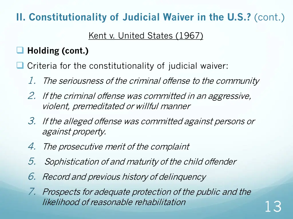 ii constitutionality of judicial waiver 1