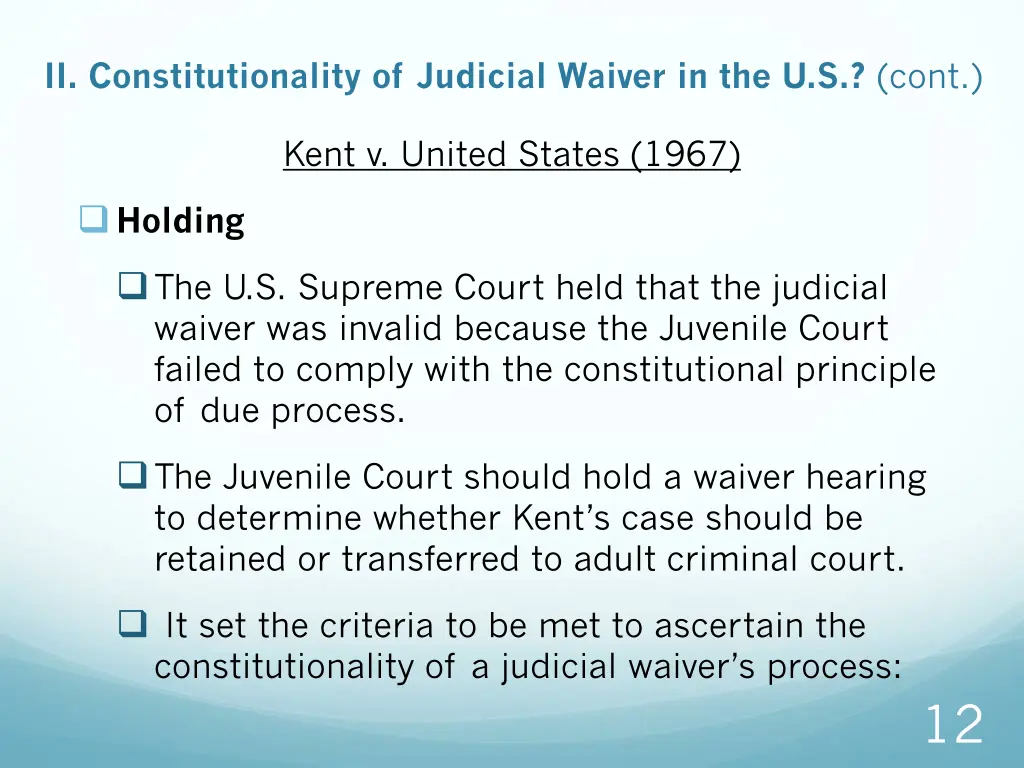 ii constitutionality of judicial waiver