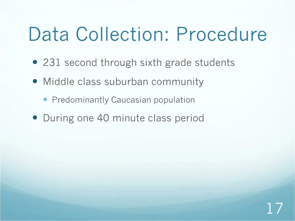 data collection procedure