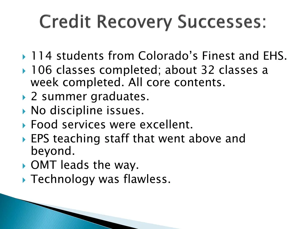 114 students from colorado s finest