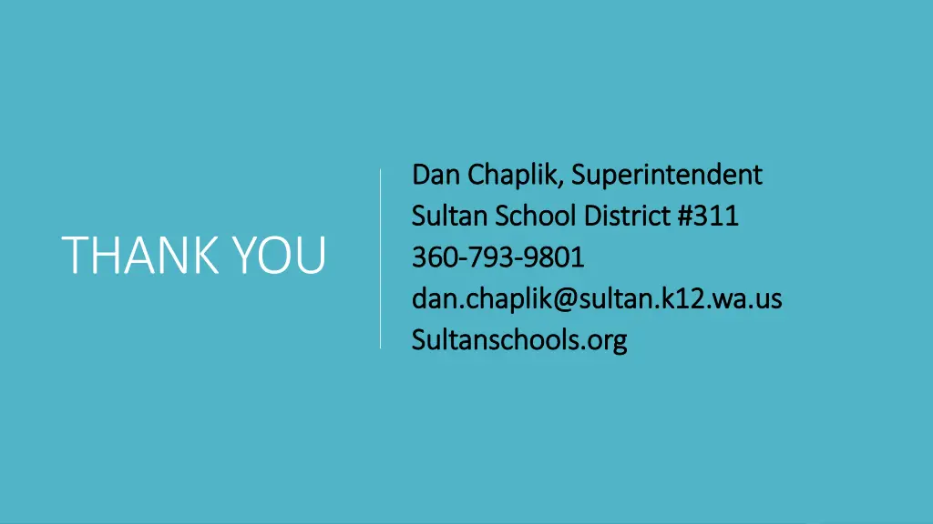 dan chaplik superintendent dan chaplik