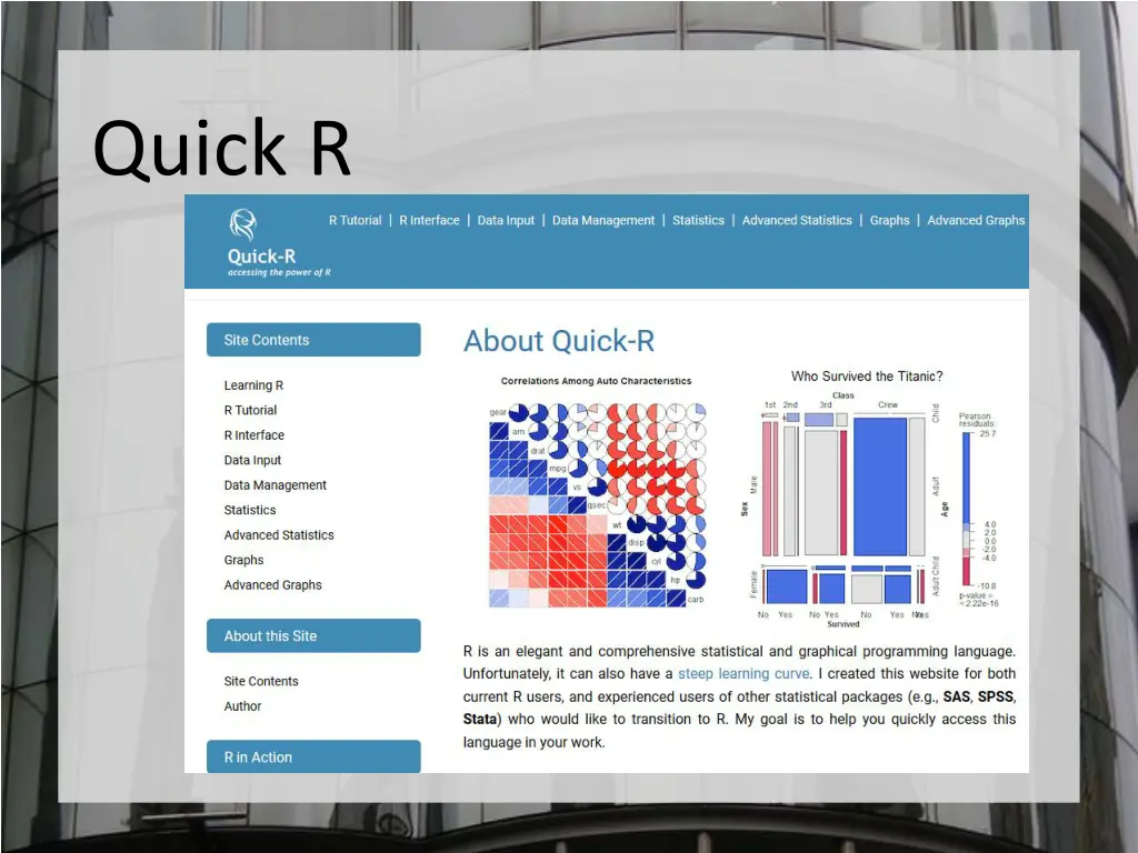 quick r