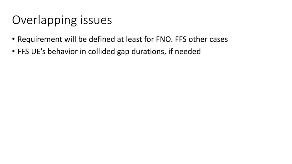overlapping issues 1