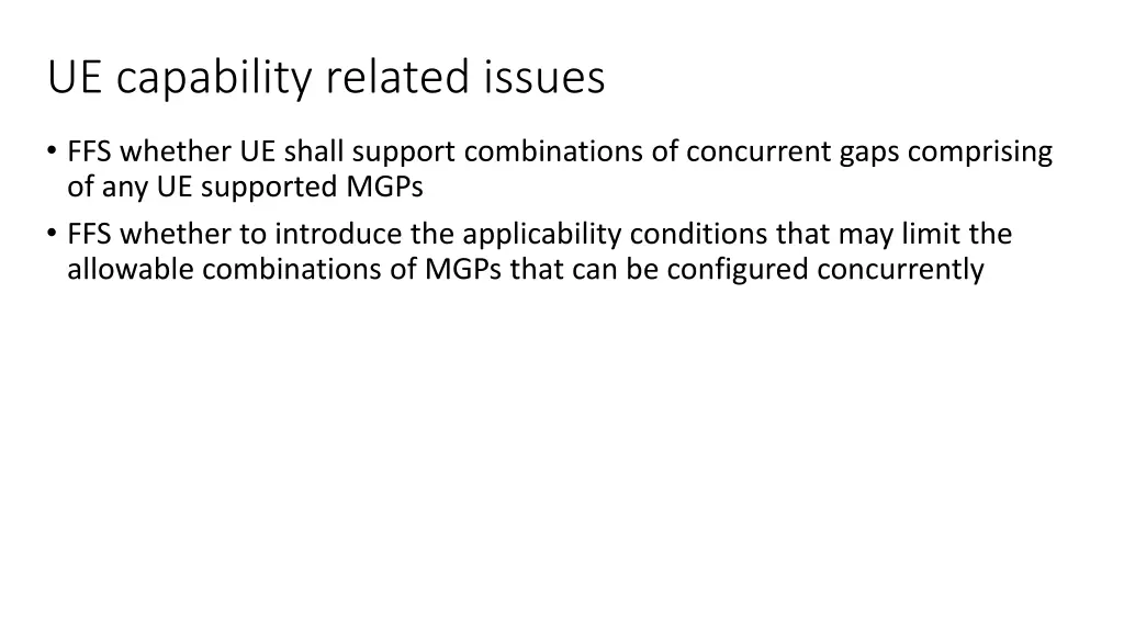 ue capability related issues 1