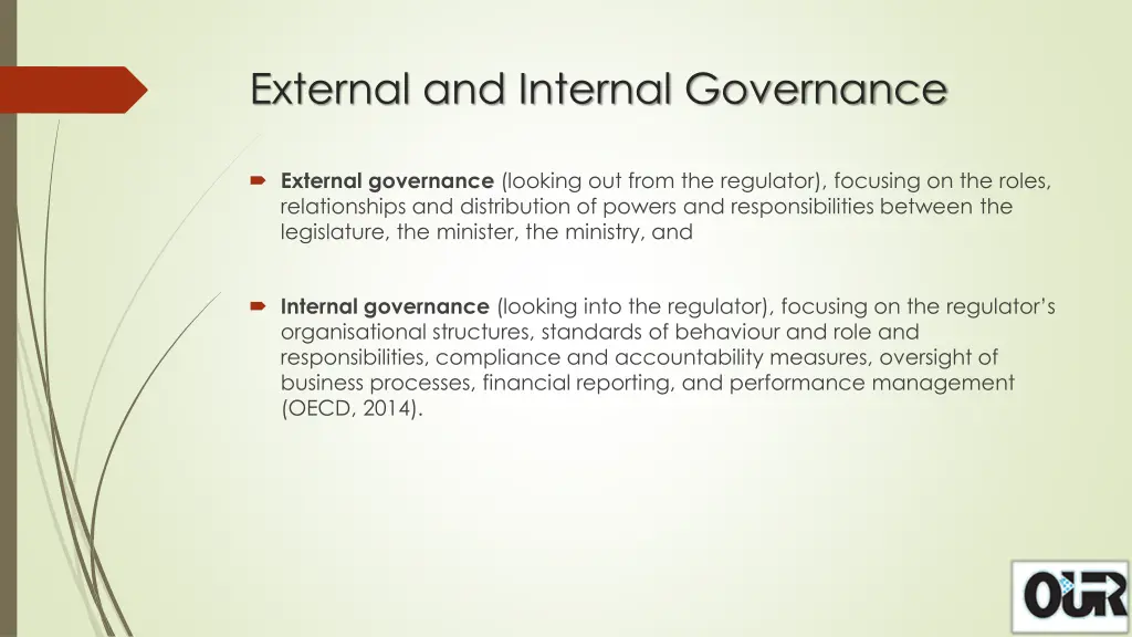 external and internal governance