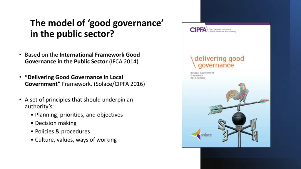 the model of good governance in the public sector