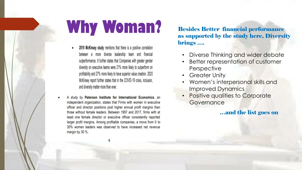 why woman
