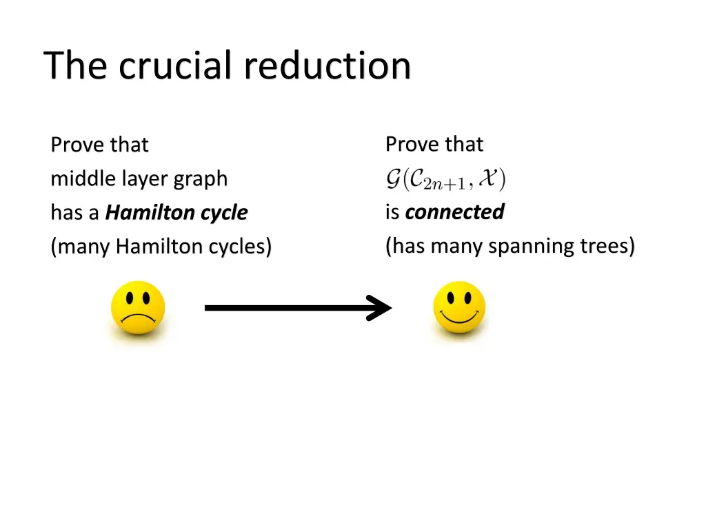 the crucial reduction