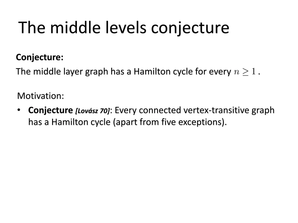 the middle levels conjecture 3