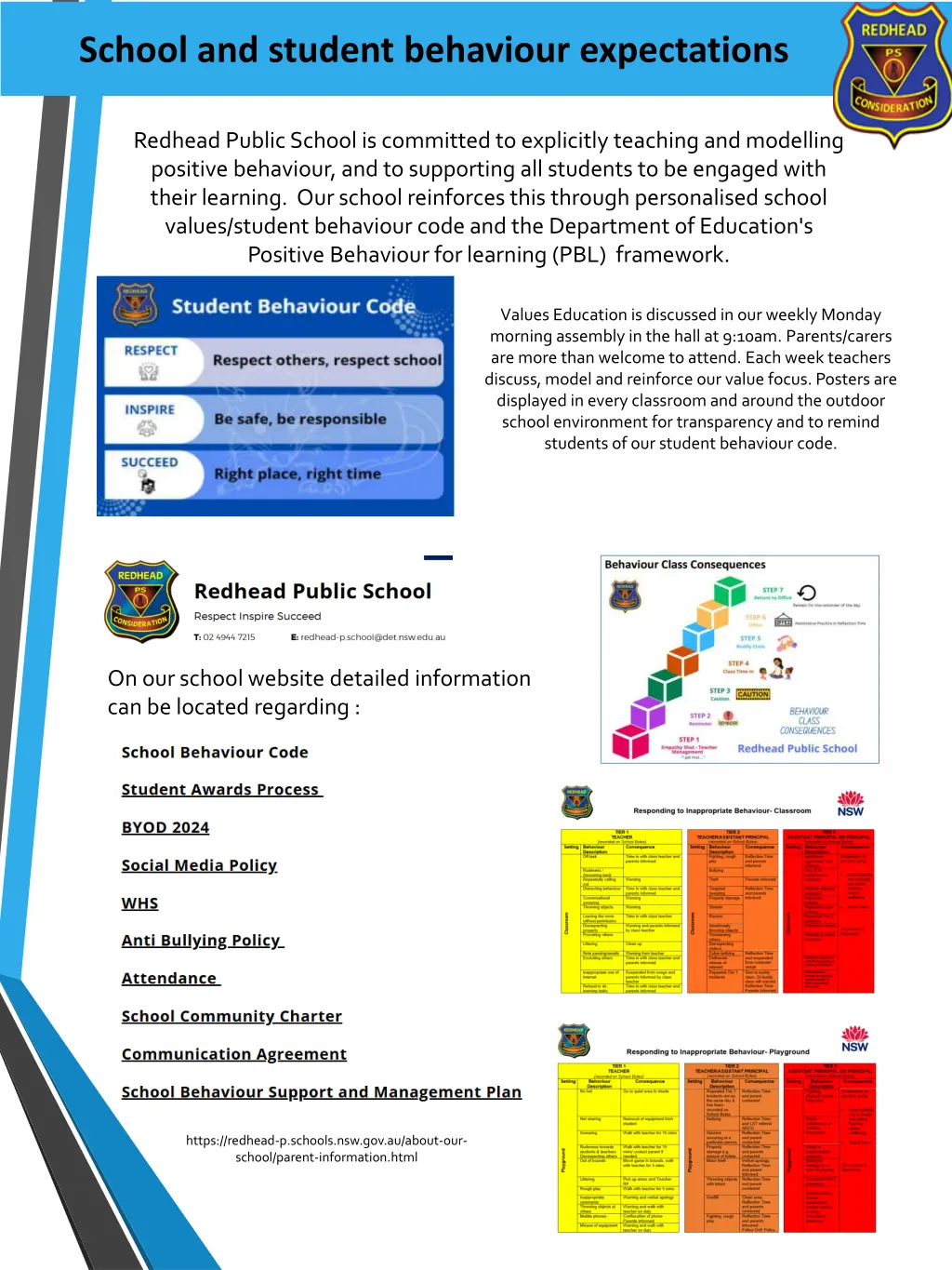 school and student behaviour expectations