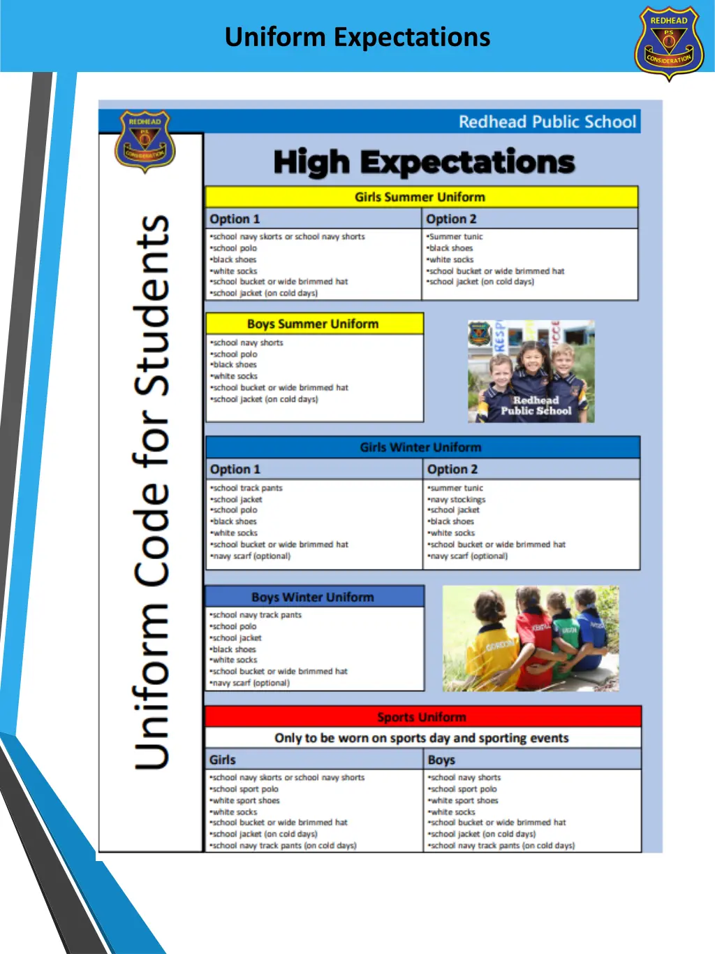 uniform expectations