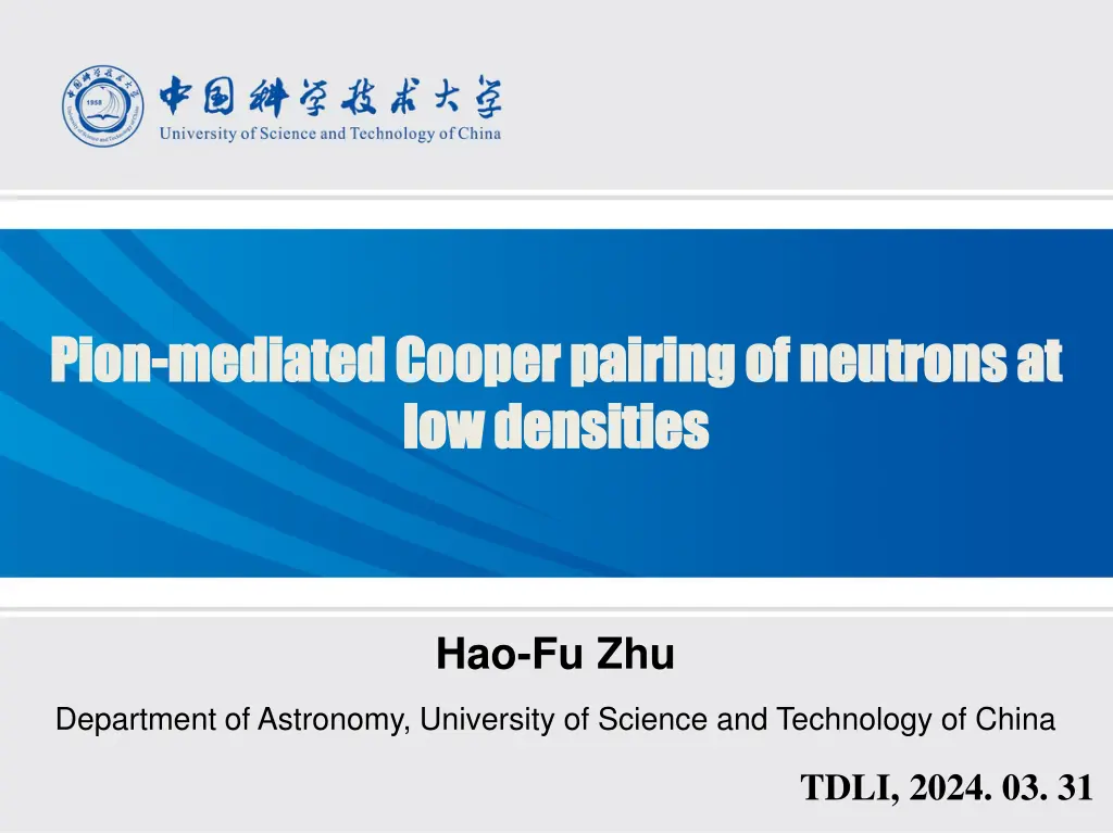 pion pion mediated cooper pairing of neutrons
