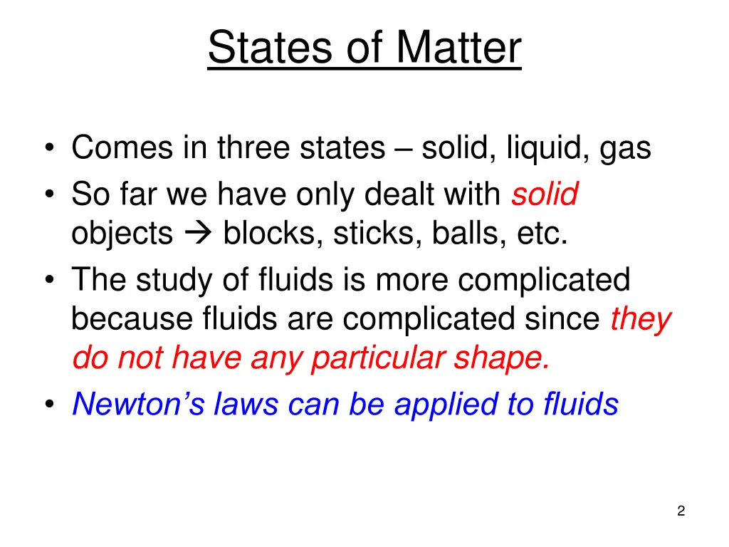 states of matter