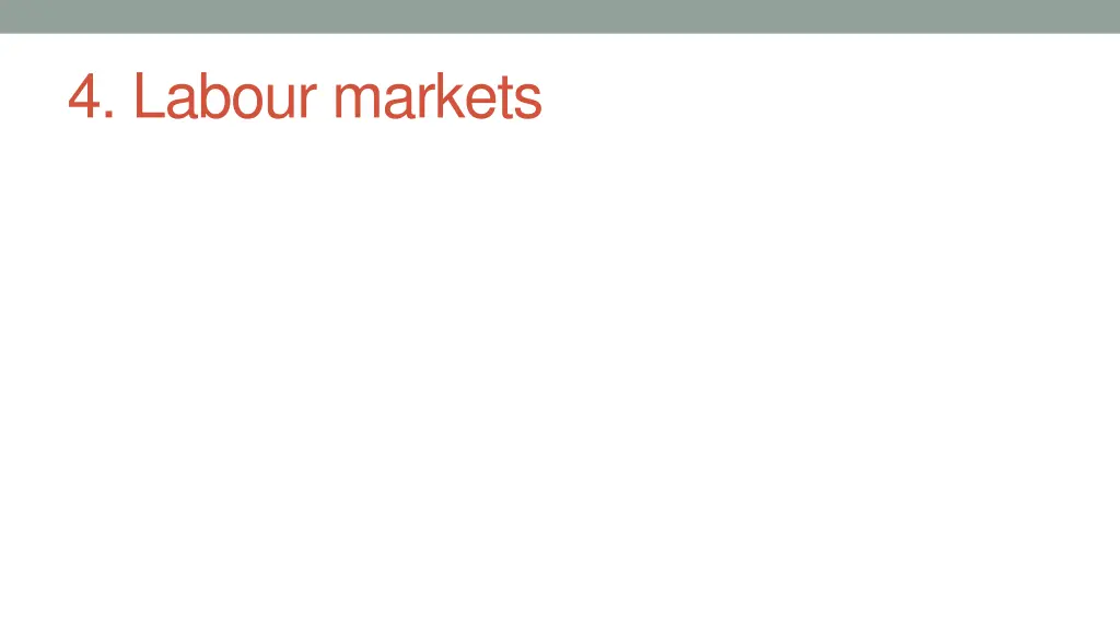 4 labour markets