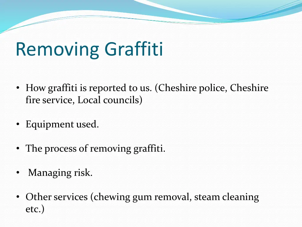 removing graffiti