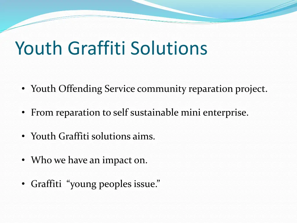 youth graffiti solutions