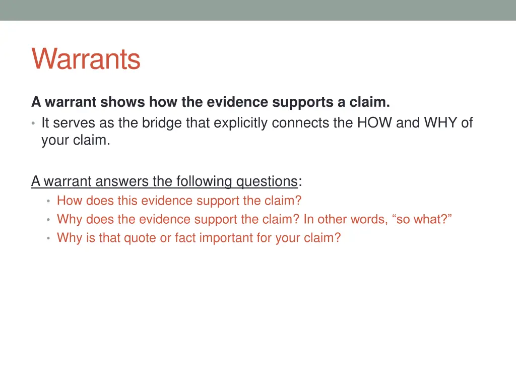 warrants