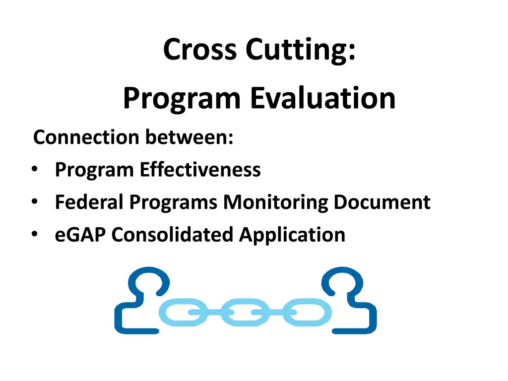 cross cutting program evaluation connection