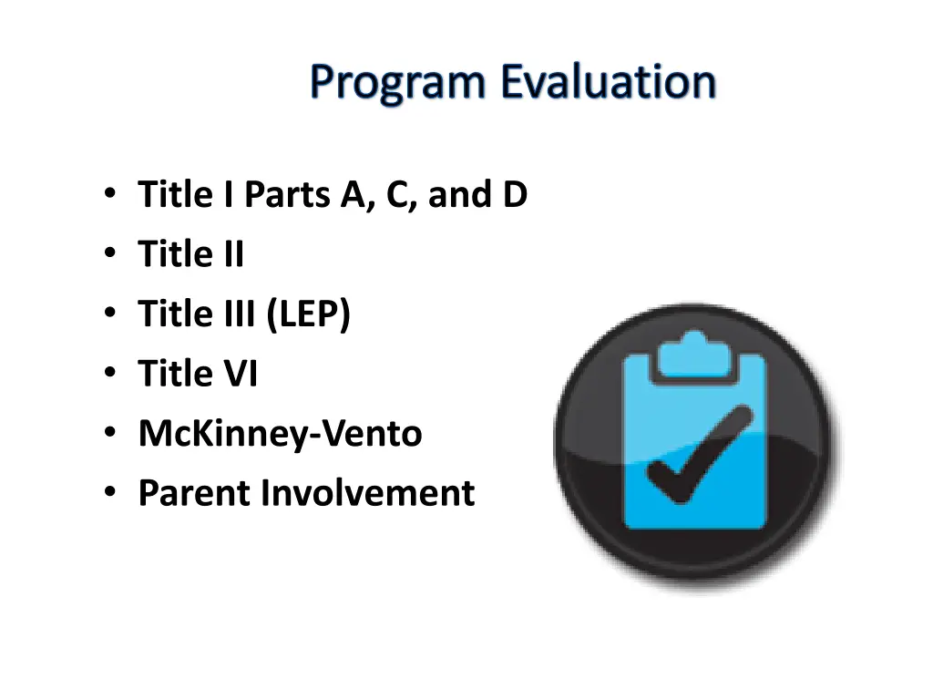 program evaluation