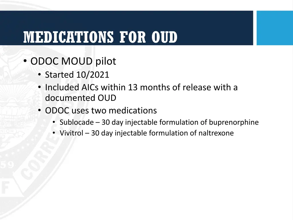 medications for oud