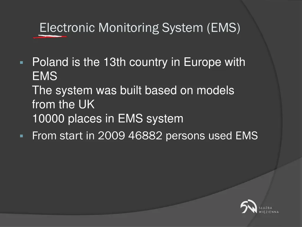 electronic monitoring system ems