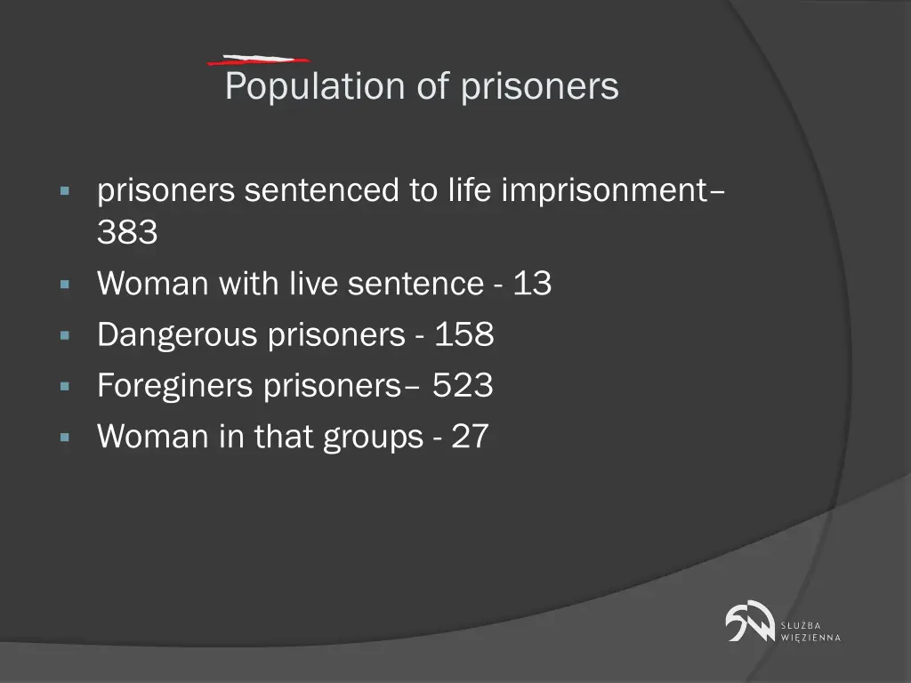 population of prisoners 1