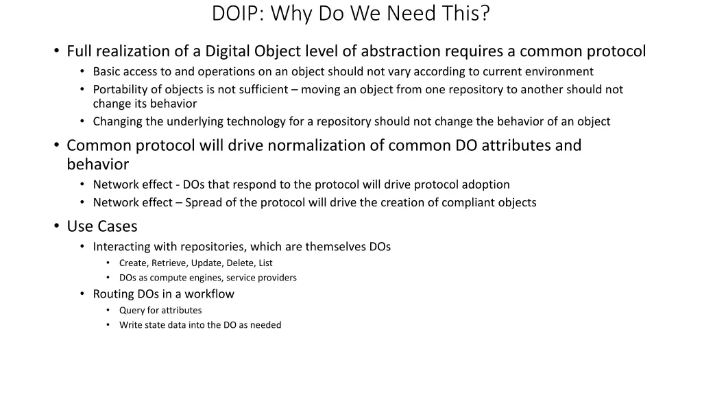doip why do we need this