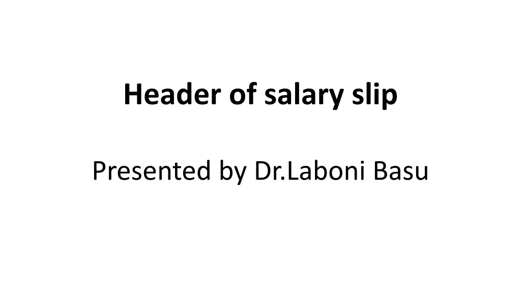 header of salary slip