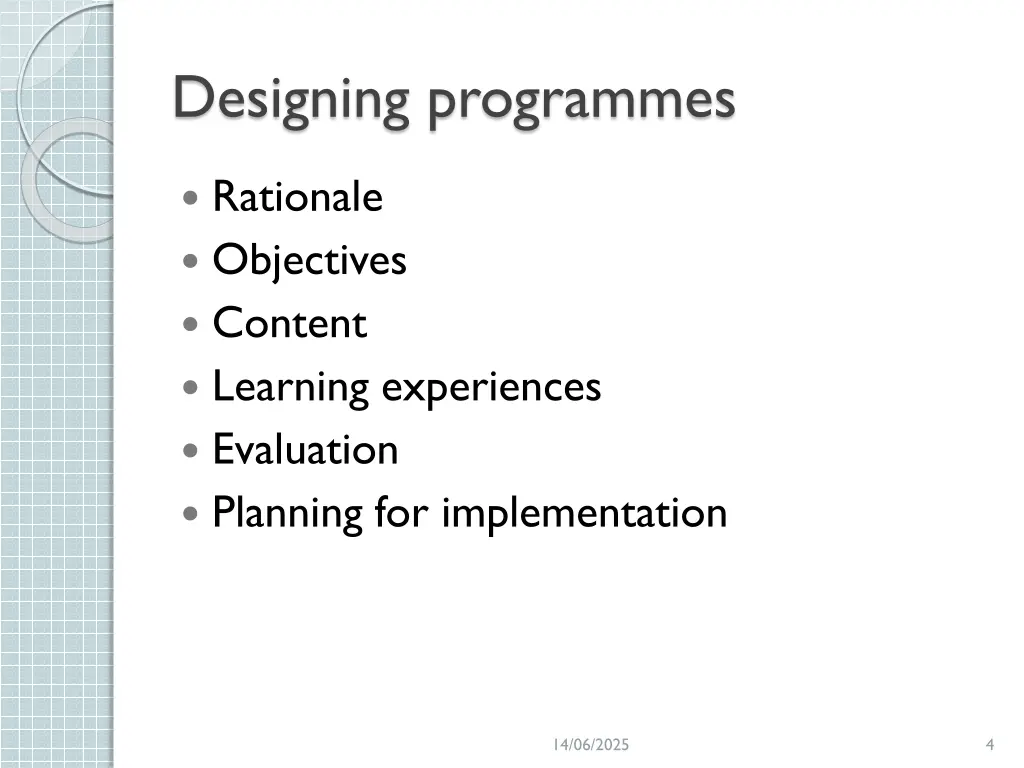 designing programmes