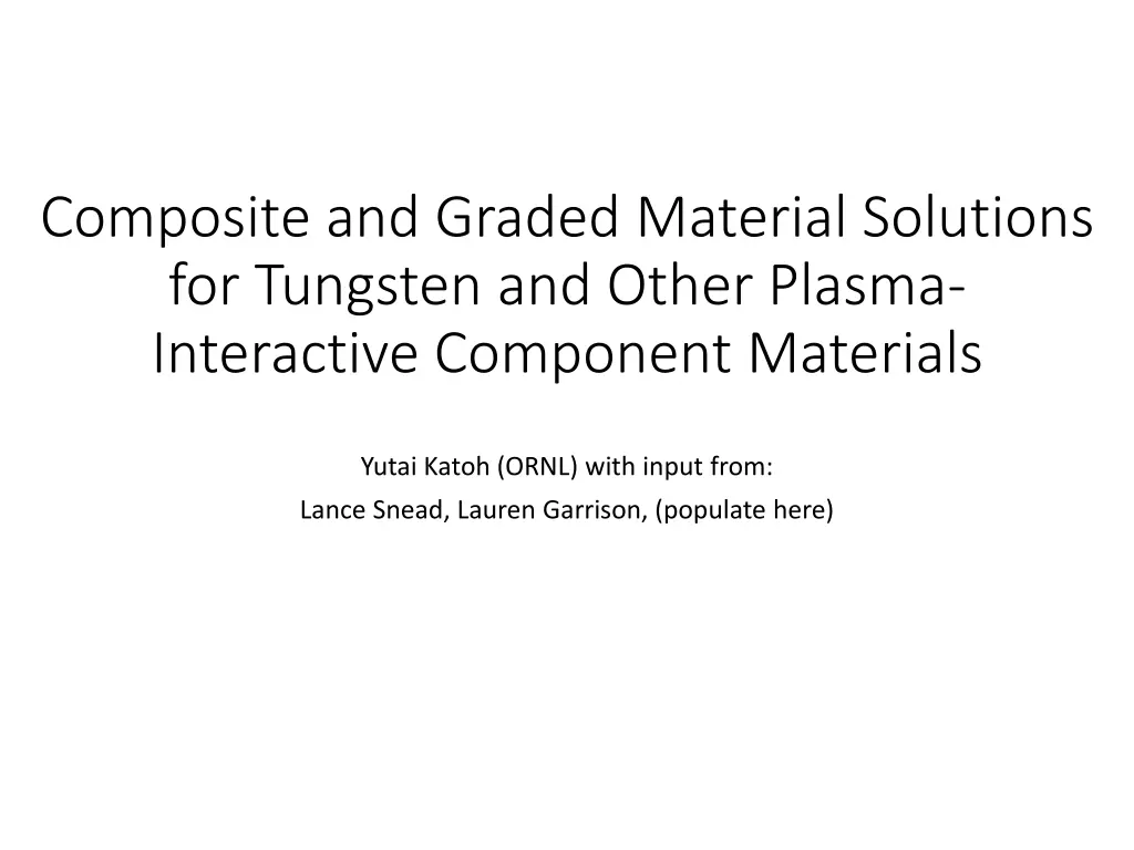 composite and graded material solutions