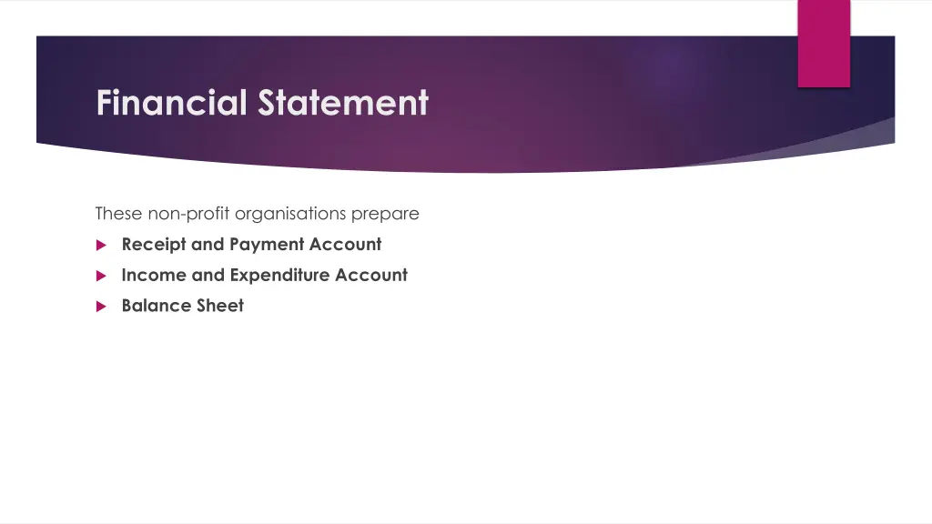 financial statement