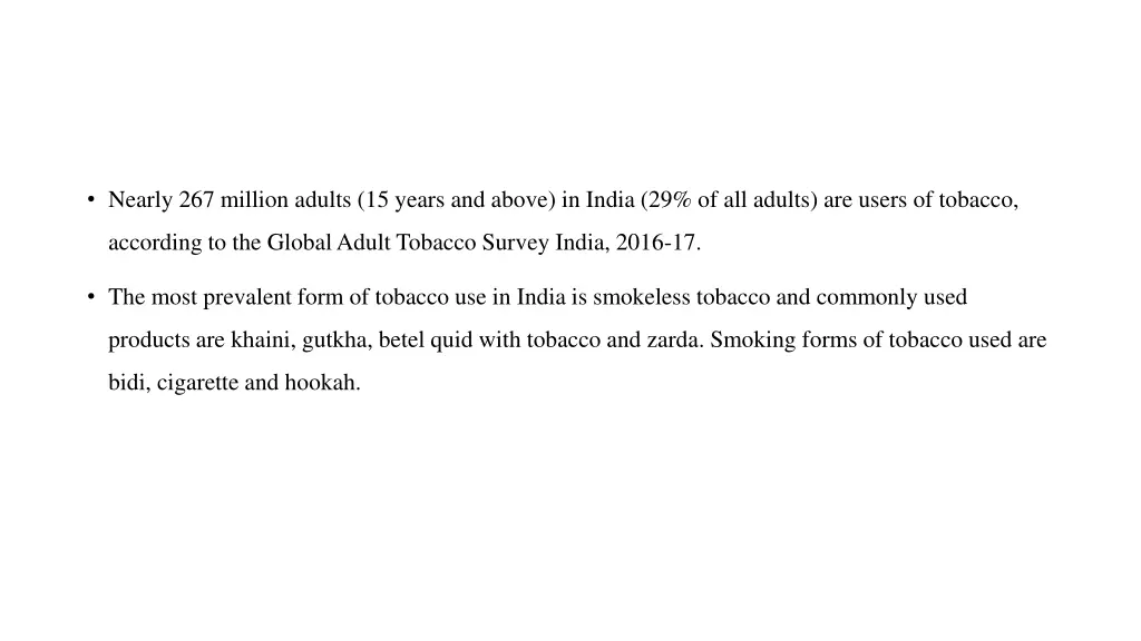 nearly 267 million adults 15 years and above