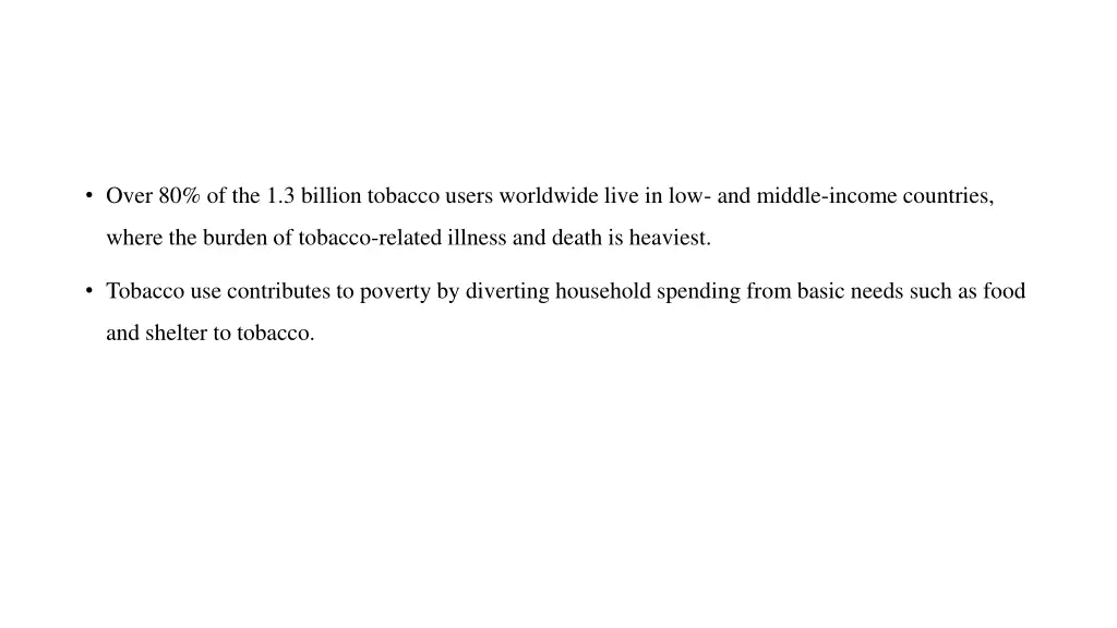 over 80 of the 1 3 billion tobacco users