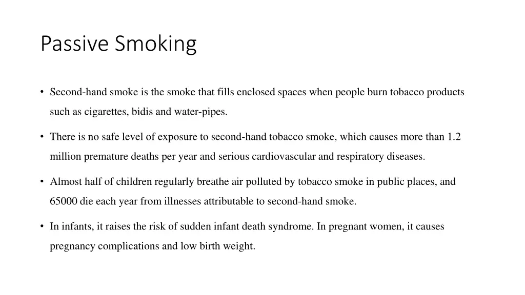 passive smoking