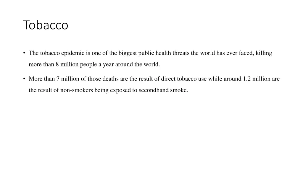 tobacco