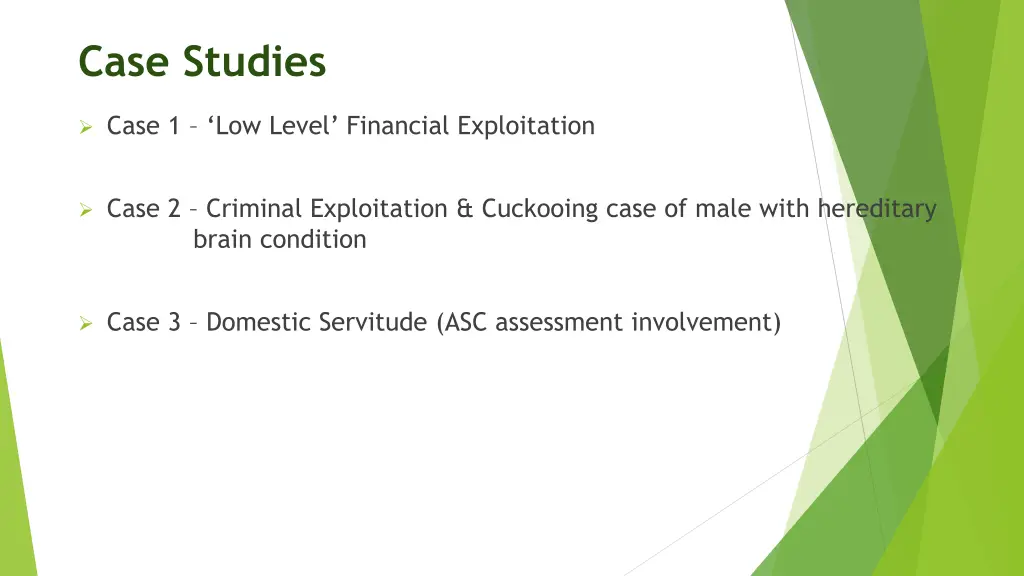 case studies