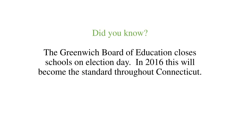 did you know 1