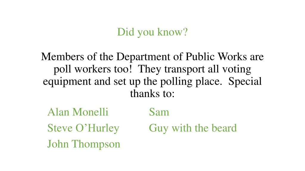 did you know 5