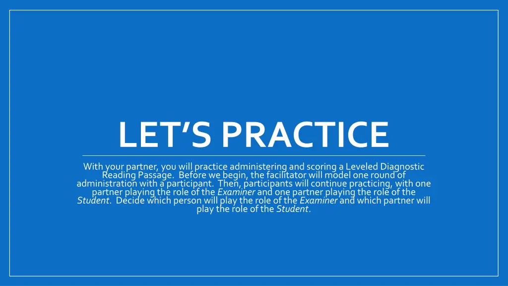let s practice